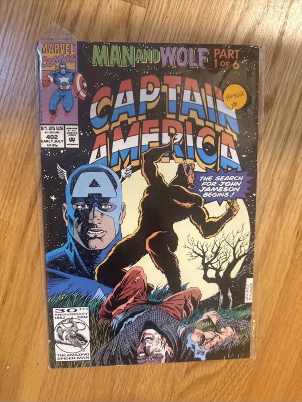 Marvel Comics Captain Comic Book Captain America #402 (Marvel Comics, 1994)